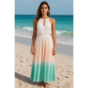 NWT BOEMO Ombre Maxi Dress women Size M